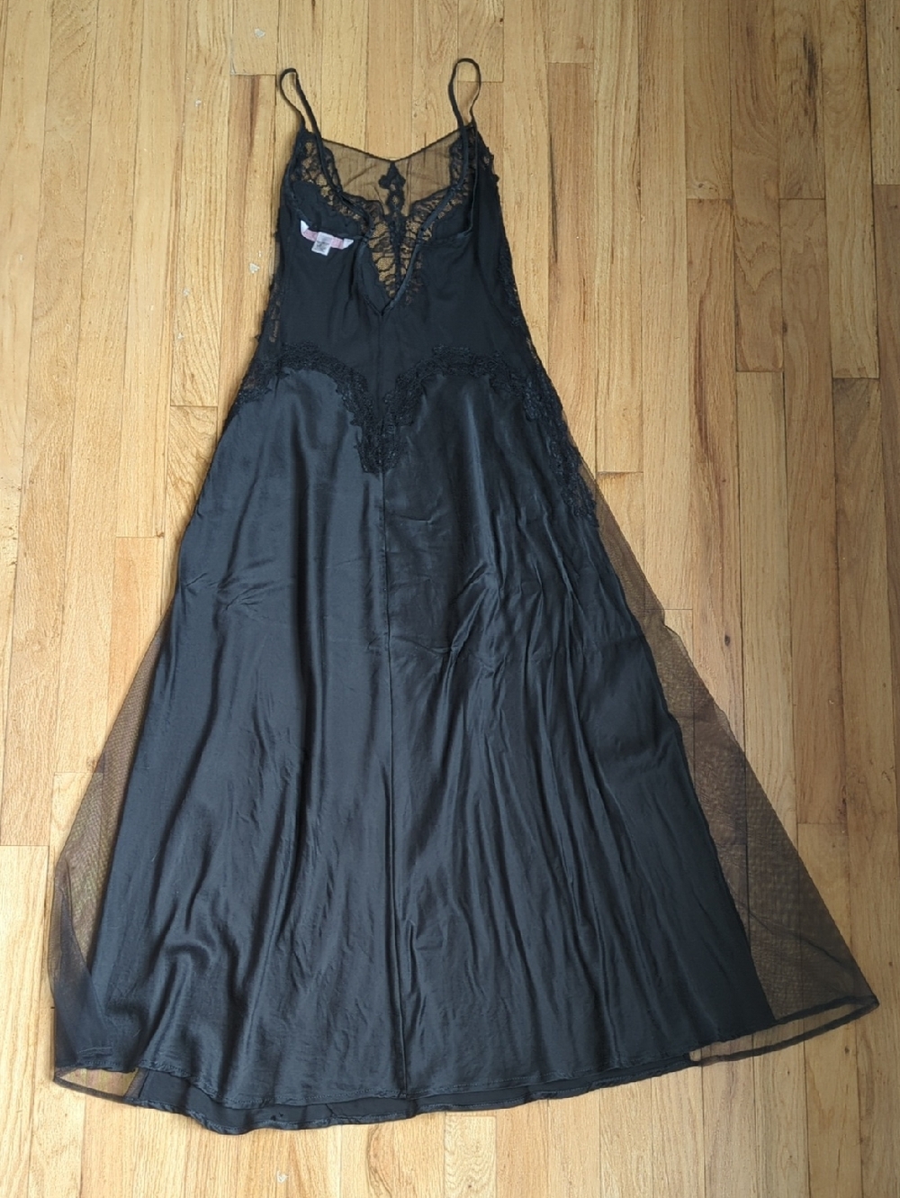 Silk Victoria's Secret Black Lace Slip Dress  #Y2k